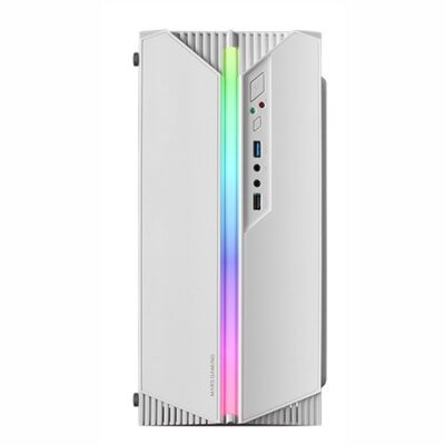 Caja ordenador mars gaming mc – s1 blanco micro atx 1 x usb 3.0 1 x usb 2.0 1 x 80mm frgb
