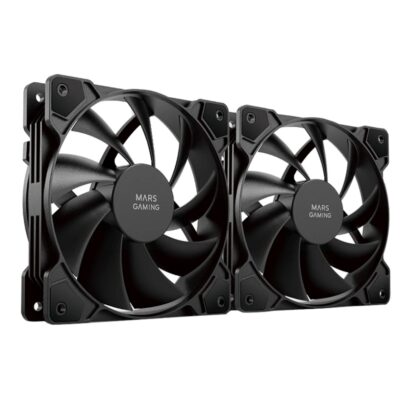 Ventilador caja mars gaming mfprox2 2 x 120mm negro
