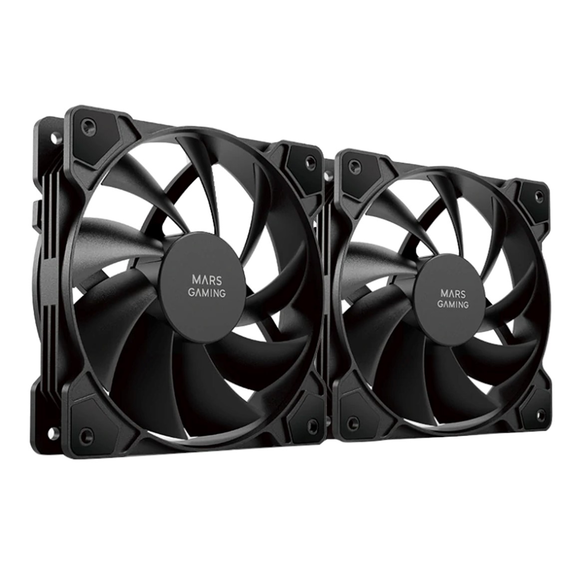 Ventilador caja mars gaming mfprox2 2 x 120mm negro