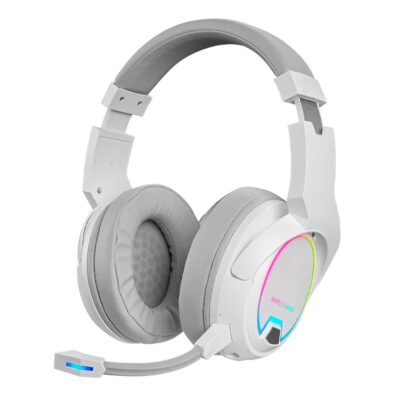 Auriculares inalambricos mars gaming mhw – 100 con microfono blanco