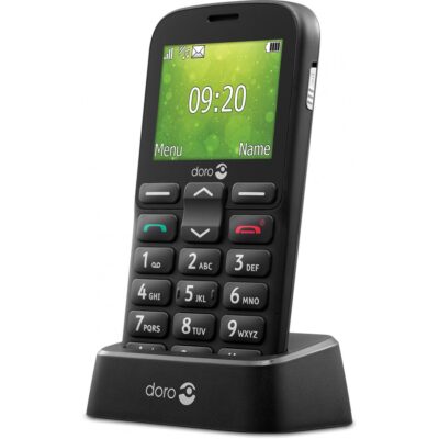 Telefono movil doro 1380 black – 0.3mpx – 2g – negro