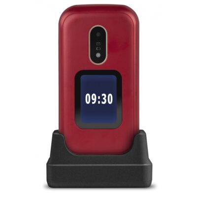 Telefono movil doro 6060 red – white – 2.8 pulgadas – blanco y rojo