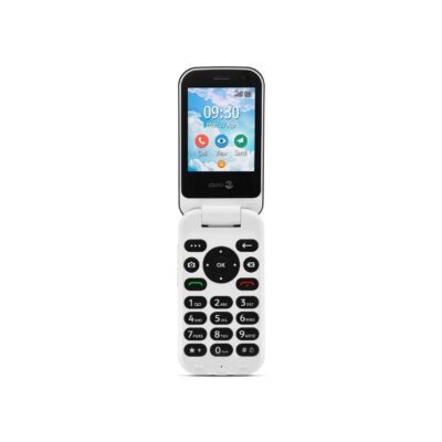Telefono movil doro 7080 graphite – white – 2.8 pulgadas – 4g – clam – grafito y blanco