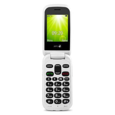 Telefono movil doro 2404 red white – 2.4 pulgadas – 0.3 mpx – rojo y blanco
