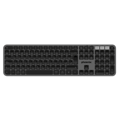 Teclado inalámbrico multidispositivo phoenix k300 blueooth dual y 2.4ghz