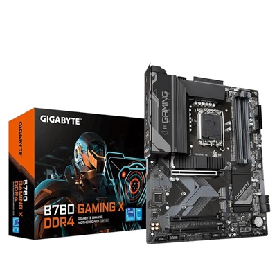 Placa base gigabyte b760 gaming x ddr4 atx – 4x ddr4 – 4x sata3 – 3x usb 3.2 – 1x usb tipo c – 5x usb 2.0