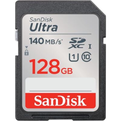 Tarjeta de memoria secure digital sdxc sandisk ultra – 128gb – clase 10 – sdxc – 140mb – s