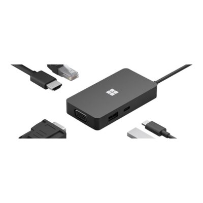 Hub usb tipo c microsoft tavel hdmi – ethernet – vga – usb tipo a – usb tipo c