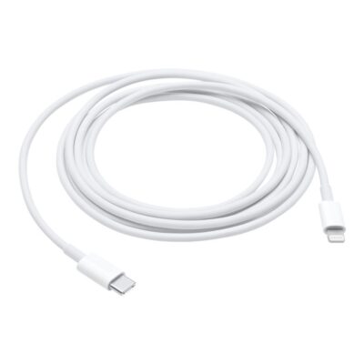 Cable original apple usb tipo c a lightning 2m – macho – macho – blanco