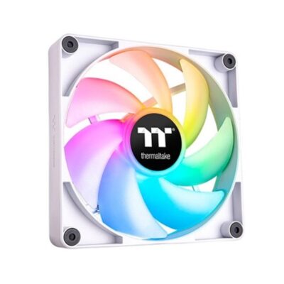 Ventilador 140×140 thermaltake ct140 white pack 2uds – 1500rpm – pwm – argb