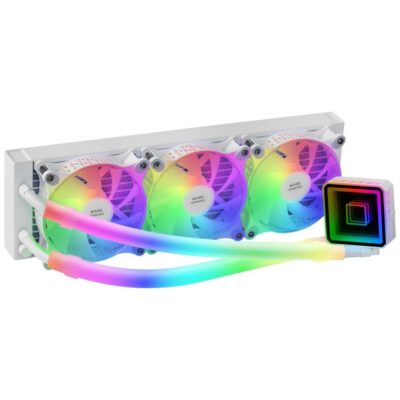 Kit refrigeracion liquida mars gaming ml – ultra360 blanco 650w 3 x 120mm rgb
