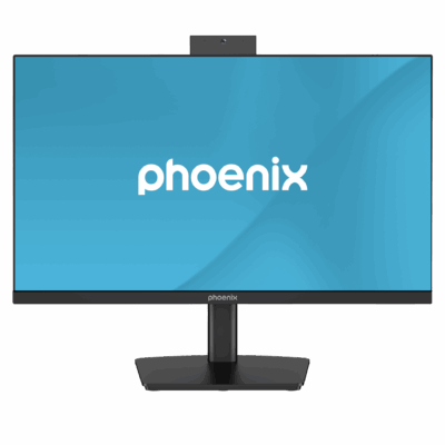 Monitor phoenix visión 24 pro 23.8 pulgadas full hd panel ips webcam integrada abatible hdmi + dp altavoces integrados