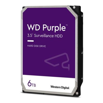 Disco duro interno hdd wd western digital purple wd64purz 6tb 3.5 pulgadas sata 6gb – s 5400rpm 256mb