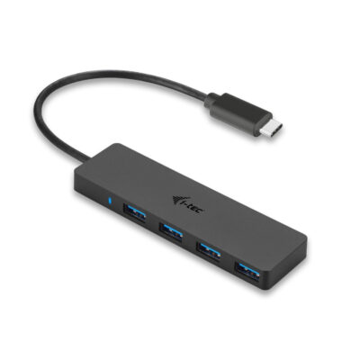 Hub i – tec usb – c delgado con 4 puertos usb 3.0 con cable integrado 20cm