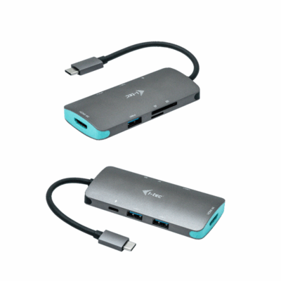 Docking station i – tec usb – c + power delivery 100w diseño nano