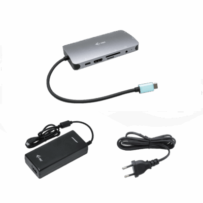 Nano dock i – tec usb – c metal hdmi – vga with lan + cargador 112w
