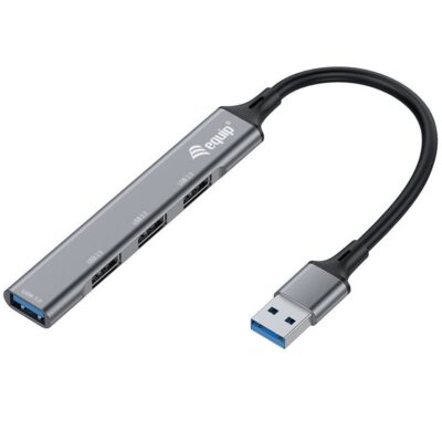 Hub usb equip life 1 x usb 3.0 – 3 x usb 2.0 – aluminio