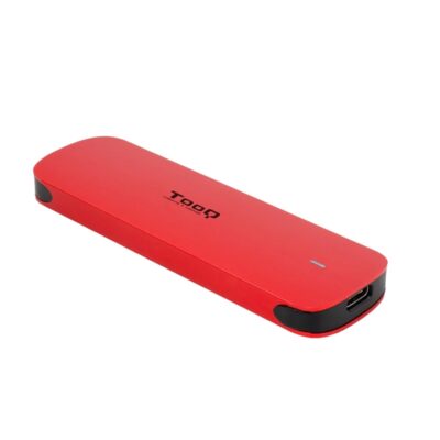 Carcasa disco duro tooq tqe – 2201r para ssd m.2 usb – c roja