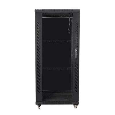Armario lanberg rack 19 pulgadas 27u 600×600 negro