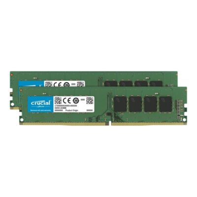 Memoria ram ddr4 32gb 2x16gb crucial udimm – 3200 mhz – pc4 25600 – cl22