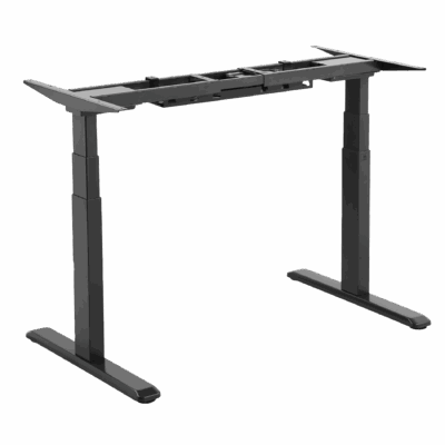 Signa estructura ajustable para escritorio doble motor y 3 segmentos negra