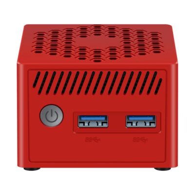 Mini ordenador leotec lempc06r n100 8gb 128gb rojo – windows 11 pro preinstalado – licencia de activacion no incluida