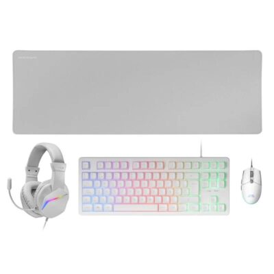 Combo mars gaming mcp – rgb3w 4 en 1 blanco