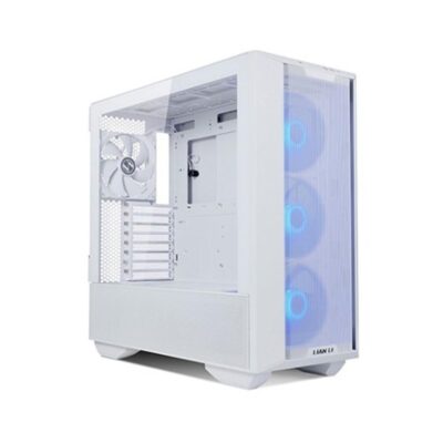 Caja ordenador gaming lian li lancool iii e – atx argb cristal templado blanco