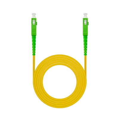 Latiguillo cable fibra optica mono nanocable sc – apc lszh amarillo 5m