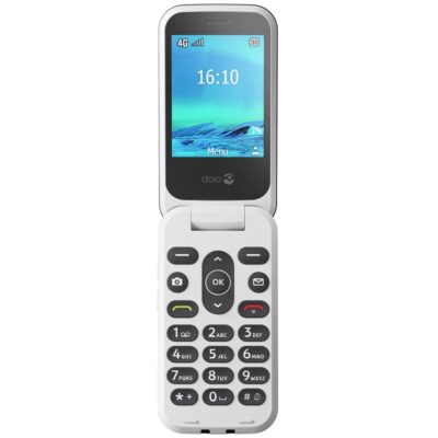 Telefono movil doro 2840 4g azul – blanco