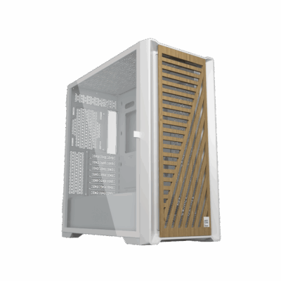 Caja ordenador phoenix gaming artisan noble blanca frontal de madera atx filtros antipolvo tipo c