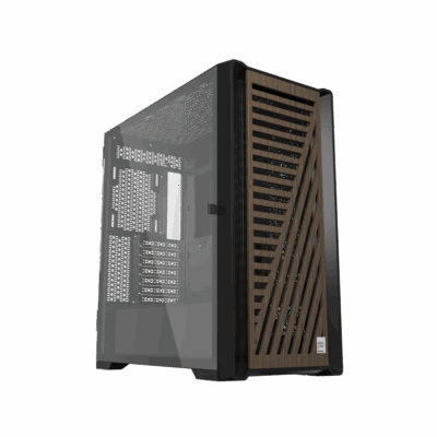 Caja ordenador phoenix gaming artisan noble negra frontal de madera atx filtros antipolvo tipo c