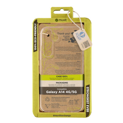 Funda muvit recycletek para samsung galaxy a14 4g – 5g transparente
