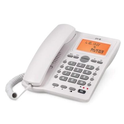 Telefono fijo spc office id 2 blanco mute – 24 melodias – tecla r – 4 memorias directas