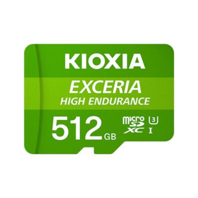 Tarjeta memoria micro sd kioxia 512gb exceria high endurance uhs – i c10 r98 con adaptador