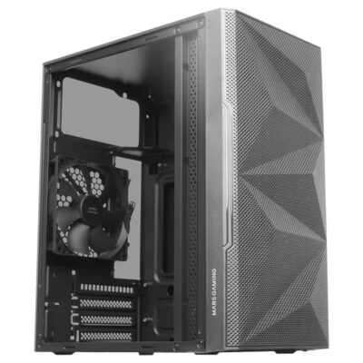 Caja ordenador mars gaming mc1500 m – atx cristal templado negro