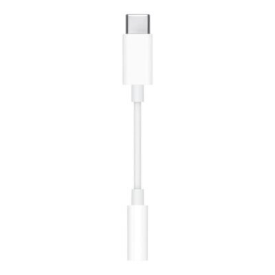 Cable usb tipo c a jack 3.5mm apple macho – hembra blanco