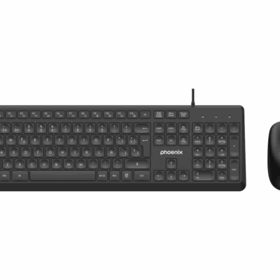 Phoenix combo teclado multimedia + ratón con cable usb 1200dpi