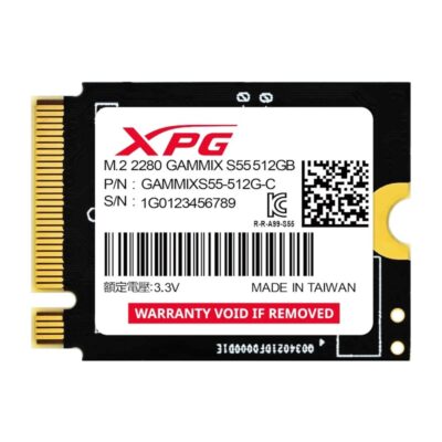 Disco duro interno solido ssd adata xpg gammix s55 512gb m.2 2230