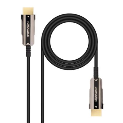 Cable hdmi 4k nanocable 10m – macho – macho fibra optica