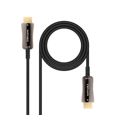 Cable hdmi 8k nanocable 10m – macho – macho fibra optica