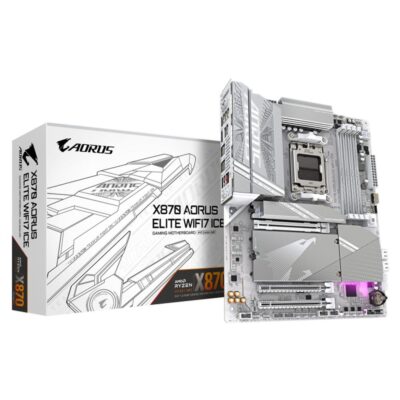 Placa base gigabyte x870 aorus elite wifi7 ice g10 am5 atx – 4x ddr5 – 4x sata3