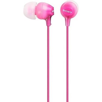 Auriculares sony mdr – ex15appiz jack 3.5mm rosa
