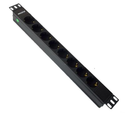 Regleta phasak 8 tomas armario rack 19 pulgadas 1.8m negro bns 3518