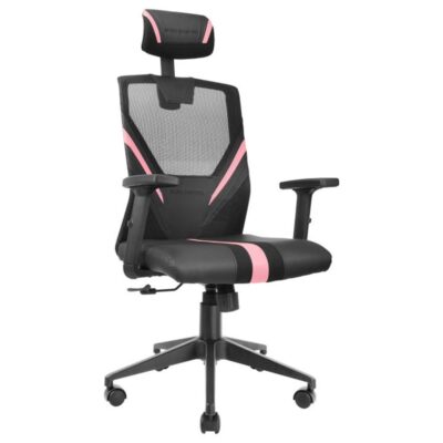 Silla ergonomica mars gaming mgc – ergo negra – rosa