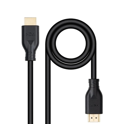 Cable hdmi v2 nanocable 1.m negro – macho – macho 4k@60hz 18gbps ccs