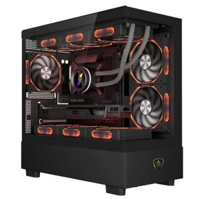 Caja ordenador gaming keep out xc – 301 glass matx argb cristal templado negro