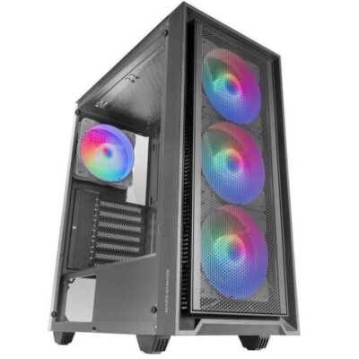 Caja ordenador mars gaming mc – air atx frgb cristal templado negro
