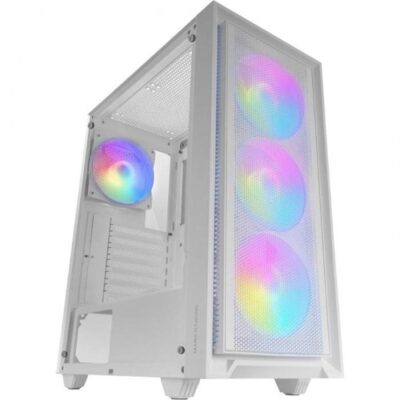 Caja ordenador mars gaming mc – air atx frgb cristal templado blanco