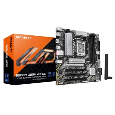 Placa base gigabyte b860m ds3h wifi6e matx – 4x ddr5 – lga1851